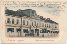 T3 1903 Lugos, Lugoj; Honvéd Laktanya. Auspitz Adolf Kiadása / Honved-Kaserne / K.u.K. Military Barracks (EB) - Non Classificati