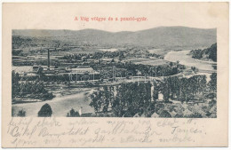 T2 1912 Zsolna, Sillein, Zilina; Vág Völgye és Posztógyár. Lövy Fülöp Kiadása / , Váh River Valley, Cloth Factory + "Ode - Non Classés