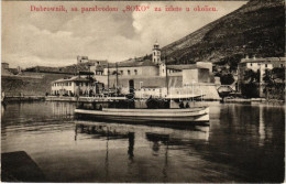 ** T2 Dubrovnik, Ragusa; Sa Parabrodom "SOKO" Za Izlete U Okolicu / Gőzhajó / Steamship - Non Classificati