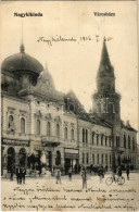 * T2/T3 1906 Nagykikinda, Kikinda; Városház. Angner A. Dohány Nagy és Különlegességi áruda, Pentz Miklós üzlete / Town H - Non Classificati