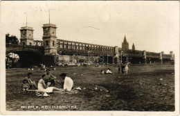 T2 1931 Wien, Vienna, Bécs; Reichsbrücke / Bridge, Picnic. Photo - Ohne Zuordnung