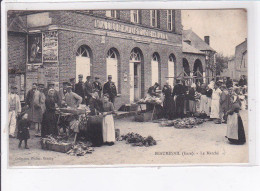 BEAUMESNIL: Le Marché, Mairie Et Justice De Paix - état - Beaumesnil