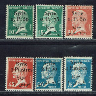 Syrie. 1924-25. N° 143 à 148* TB. - Neufs