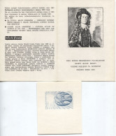 Geschenkblatt, UNO Entwurfsstudie. Faltblatt Mit Der Beilage 'UNO', Studie Zu # 2806 Von Milos - Lettres & Documents