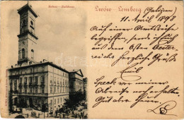 T2/T3 1898 (Vorläufer) Lviv, Lwów, Lemberg; Ratusz / Rathaus / Town Hall, Market (EK) - Ohne Zuordnung