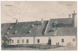 * T3/T4 1917 Medenychi, Medenice; Browar / Brewery (Rb) + "Zensuriert K.u.k. Zensurstelle Sambor Expostiur Drohobycz" - Zonder Classificatie