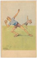 ** T2/T3 Súlylökés / Shot Put, Sport Humour. B.K.W.I. 404-5. S: Fritz Schönpflug (EK) - Non Classés