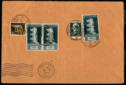 Regno - Vittorio Emanuele III - 5 Cent + 15 Cent Imperiale + Singolo E Coppia 10 Cent Augusto (243 + 246 +416) Su Letter - Other & Unclassified