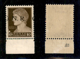 RSI - G.N.R. Brescia - 1943 - 10 Cent (471/Ifc) Con G A Cavallo - Gomma Integra (120) - Otros & Sin Clasificación