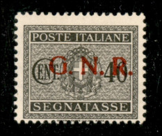 RSI - G.N.R. Verona - 1944 - 40 Cent Segnatasse (52 Varietà Dgaa) Con Punto Piccolo Dopo G - Gomma Originale - Non Catal - Autres & Non Classés