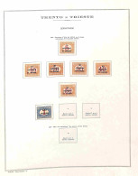 Occupazioni I Guerra Mondiale - Trento E Trieste - 1919 - Segnatasse (1/7) Su Foglio King Marini - Sei Valori Con Gomma  - Otros & Sin Clasificación