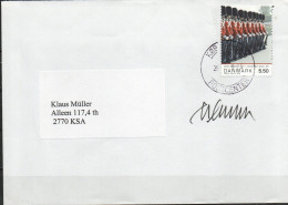 Martin Mörck. Denmark 2008. 350 Anniv Royal Bodyguard. Michel 1493 On Letter. Signed. - Briefe U. Dokumente