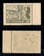 Occupazioni I Guerra Mondiale - Fiume - 1919 - 10 Corone (C48) - Gomma Originale (280) - Other & Unclassified