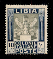 Colonie - Libia - 1921 - 10 Lire (32) - Gomma Integra - Falla Naturale Di Gomma In Verticale - Otros & Sin Clasificación