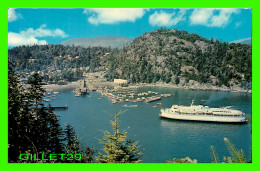 WEST VANCOUVER, B.C. - HORSESHOE BAY - FERRY - TRAVEL IN 1965 - PUB. BY NATURAL COLOR PROD, LTD - - Vancouver