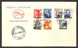 Repubblica - 1961 - Michelangiolesca (899/917) - Serie Completa Su Buste Cavallino FDC - 2 Serie Singoli + Quartine - Ot - Other & Unclassified