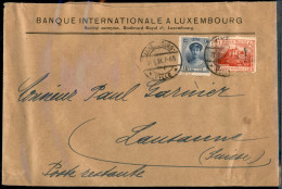 EUROPA - LUSSEMBURGO - Busta Per Nancy Del 1907 Con 25 Cent (76) + Busta Per Losanna Del 1924 Con 50 Cent (131) + 1 Fran - Altri & Non Classificati