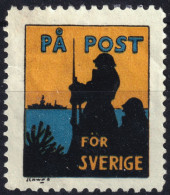 SWEDEN - 1939-45 Vignette Pour Les Militaires " På Post För Sverige " (En Poste Pour La Suède) - Sans Gomme / No Gum - Militaire Zegels