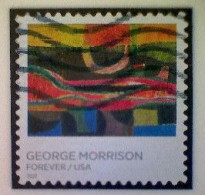 United States, Scott #5688, Used(o), 2022, George Morrison: Sun And River, (58¢) - Used Stamps