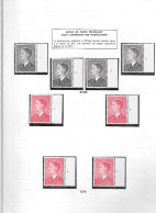 Belgium -  Koning Baudewijn 1977  - Op POLYVALENT Papier  50 Bfrs (4 Plaatnrs) 100 Bfrs (4 Plaatnrs) Zie Scans/notes - 1971-1980