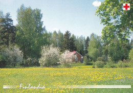 Postal Stationery - Summer Landscape - Scene - Red Cross 2002 - Finlandia - Suomi Finland - Postage Paid - Ganzsachen