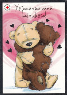 Postal Stationery - Teddy Bears Hugging Together - Red Cross 2012 - Suomi Finland - Postage Paid - Ganzsachen