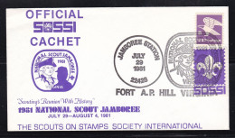USA - 1981 Commemorative Cover Boy Scout Jamboree Virginia Pictorial Postmark - Enveloppes évenementielles