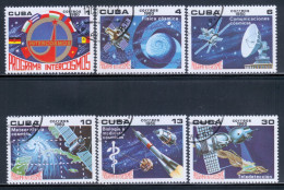 Cuba 1980 Mi# 2470-2475 Used - Intercosmos Program / Space - Oblitérés