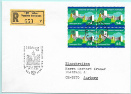 UNO-Wien R-Brief Südwest 80 Waldshut D Erinnerungsstempel MI-No 04 - Covers & Documents