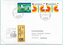 UNO-Wien R-Brief Aixpo 80 Aachen D Erinnerungsstempel MI-No 07 - Covers & Documents