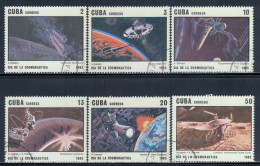 Cuba 1985 Mi# 2934-2939 Used - Cosmonauts' Day / Space - Oblitérés