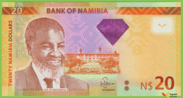 Voyo NAMIBIA 20 Dollars 2013 P12b B215a D UNC - Namibie