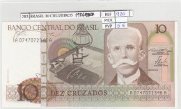 BILLETE BRASIL 10 CRUZEIROS ND 1986 P-209a.1  - Other - America