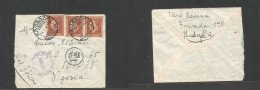 Greece. 1940 (14 June) Kavalla / Kaballa - Nigeria, Ibadan, British West Africa. Multifkd Env, At 9 Dracmas Rate, Tied C - Other & Unclassified