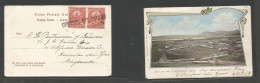 Peru. C. 1896-7. Callao - UK, Newcastle. Early Chronolitho Fkd Ppc, At 4c Rate, Cancelled Stline "Correos De Callao / Fu - Pérou