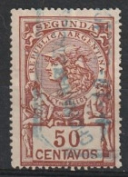 Fiscaux / Revenue, Argentina 1909 - Segunda. Ley De Sellos -|- 50 Pesos - Dienstmarken
