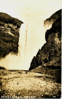 Iceland, 1947 ! PC Orig. Photograph Of Skogafoss, Very Rare /stop-over By Ship To Kopenhagen, Mi. 210, 228 - Covers & Documents