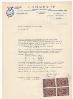 1962. YUGOSLAVIA,SLOVENIA,LJUBLJANA,COMMERCE AGENCY,LETTERHEAD,4 STATE REVENUE STAMPS,LETTER TO MINISTRY OFFICE - Covers & Documents