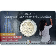 Belgique, 2 Euro, European Year For Development, 2015, Dutch Text, FDC - Bélgica