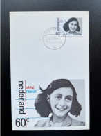 NETHERLANDS 1980 ANNE FRANK MAXIMUM CARD NEDERLAND - Cartes-Maximum (CM)