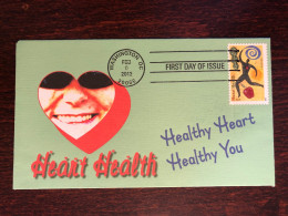 USA FDC COVER 2012 YEAR HEART CARDIOLOGY HEALTH MEDICINE STAMPS - 2011-...