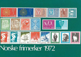 Norway 1972  Card With Imprinted Stamps Issued 1972    Unused - Cartas & Documentos