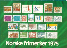 Norway 1975 Card With Imprinted Stamps Issued 1975    Unused - Brieven En Documenten