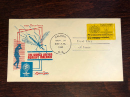 CANAL ZONE FDC COVER 1962 YEAR MALARIA HEALTH MEDICINE STAMPS - Kanalzone