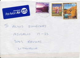 New Zealand Cover Sent To Lithuania 2012 With Topic Stamps - Covers & Documents
