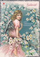 Postal Stationery - Angel Girl - Flowers - Red Cross - Suomi Finland - Postage Paid - RARE - Ganzsachen