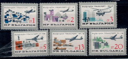 BULGARIA 1965 AIR TRAFFIC MI No 1583-8 MNH VF!! - Ungebraucht