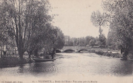 C22-28) VILLEMEUX - BORDS DE L ' EURE - VUE PRISE DU MOULIN - ( 2 SCANS ) - Villemeux-sur-Eure