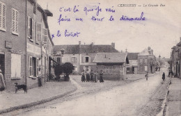 F9-89) CERISIERS (YONNE) LA GRANDE RUE - BOULANGERIE GAMBERT - ANIMEE - HABITANTS - ( 2 SCANS ) - Cerisiers