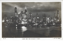 Lower New York Skyline At Night - Manhattan